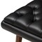 Baxton Studio Annetha Black Upholstered Walnut Finished Wood Chair And Ottoman Set 144-7933-7934 - alternate 8